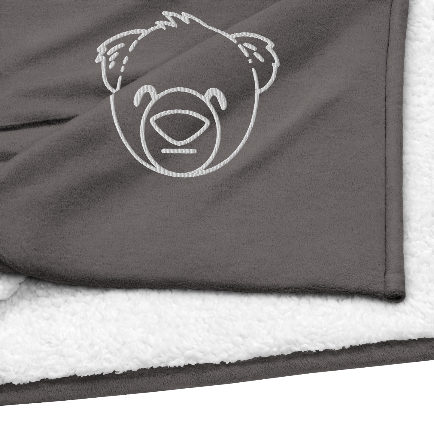 WeBearish Embroidered Sherpa Blanket