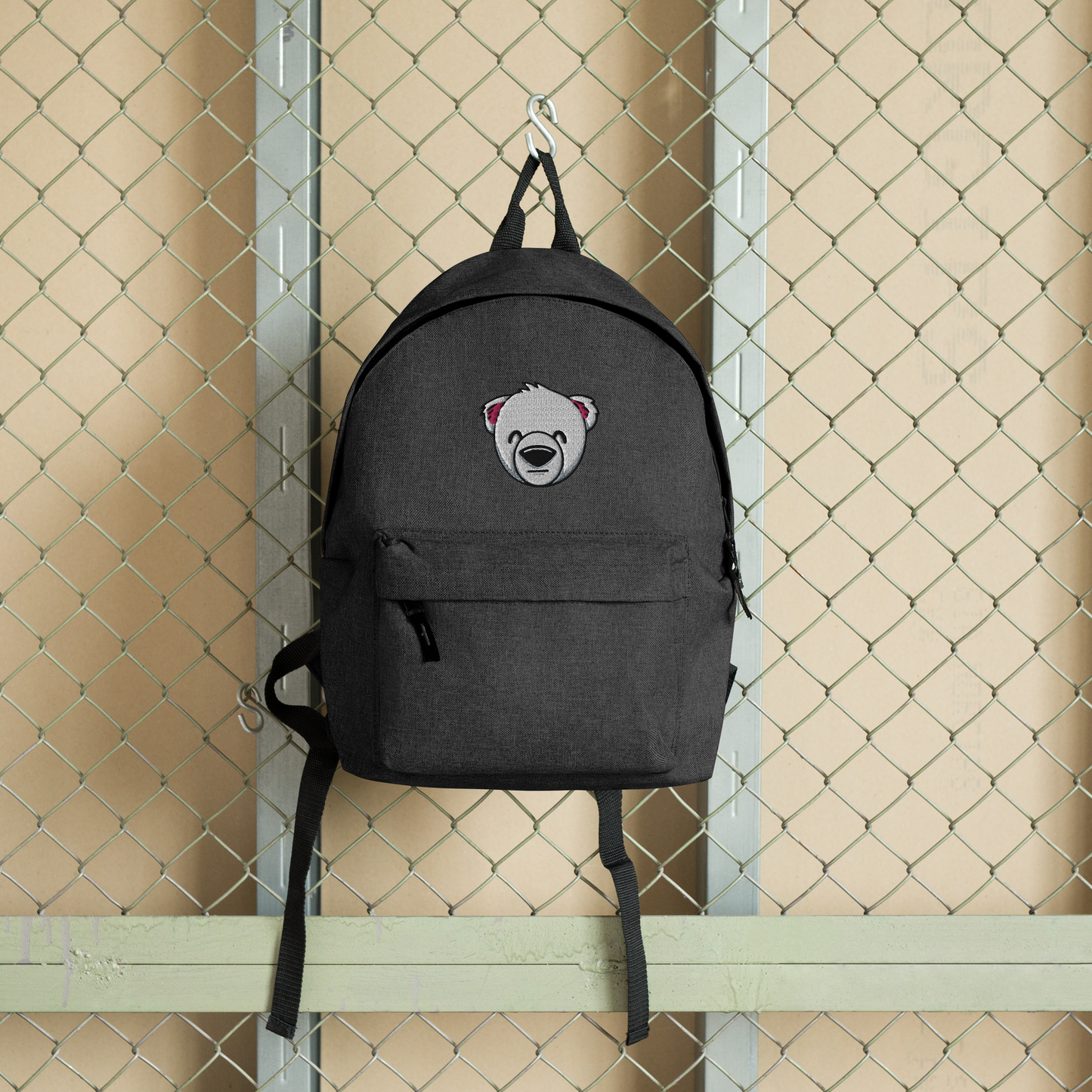 WeBearish Backpack (White/Pink)