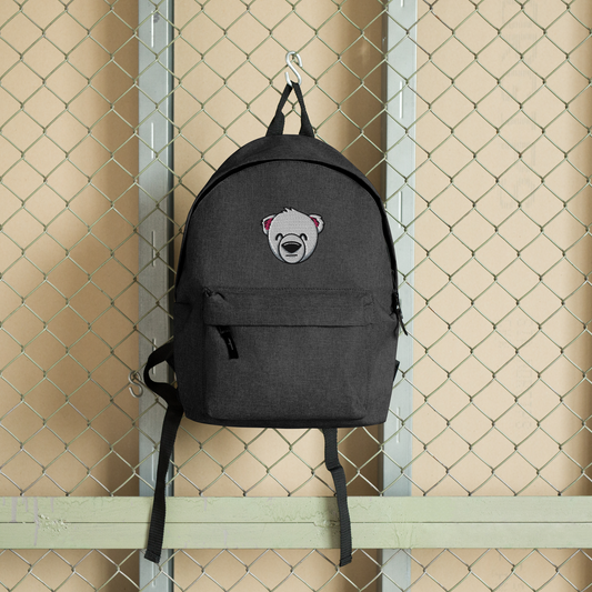 WeBearish Backpack (White/Pink)