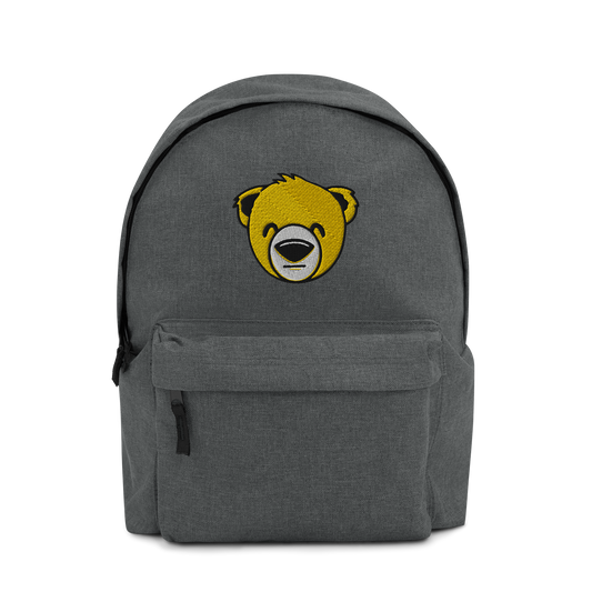 WeBearish Embroidered Backpack (Black/Yellow)