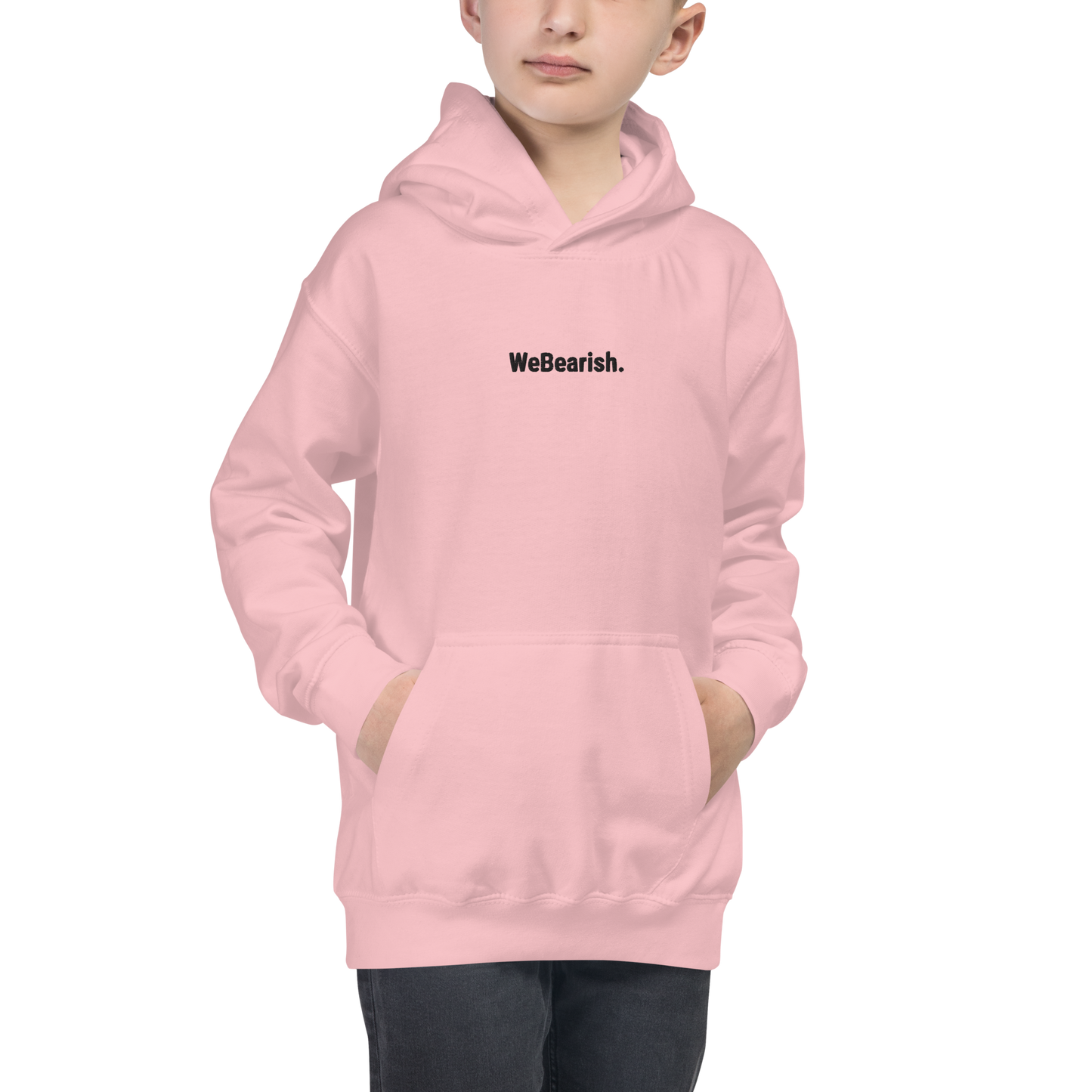 WeBearish Kids Hoodie (Pink/Black)