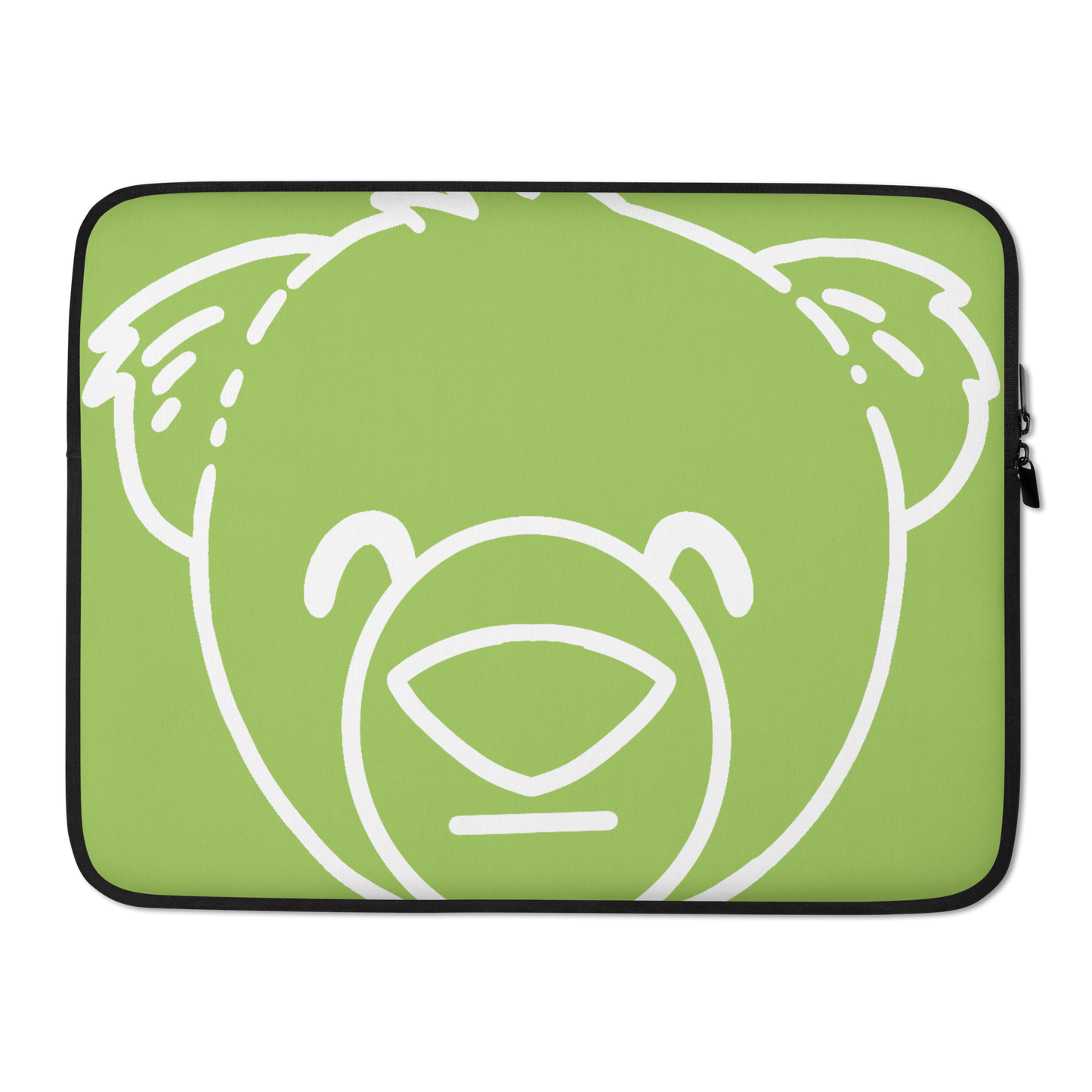 WeBearish Laptop Sleeve (Green/White)
