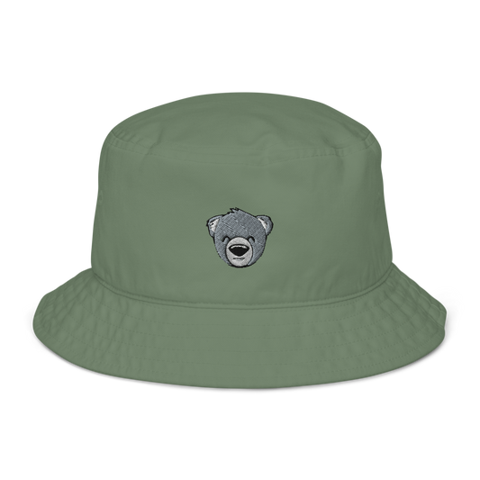 WeBearish Embroidered Bucket Hat (Green/Grey)