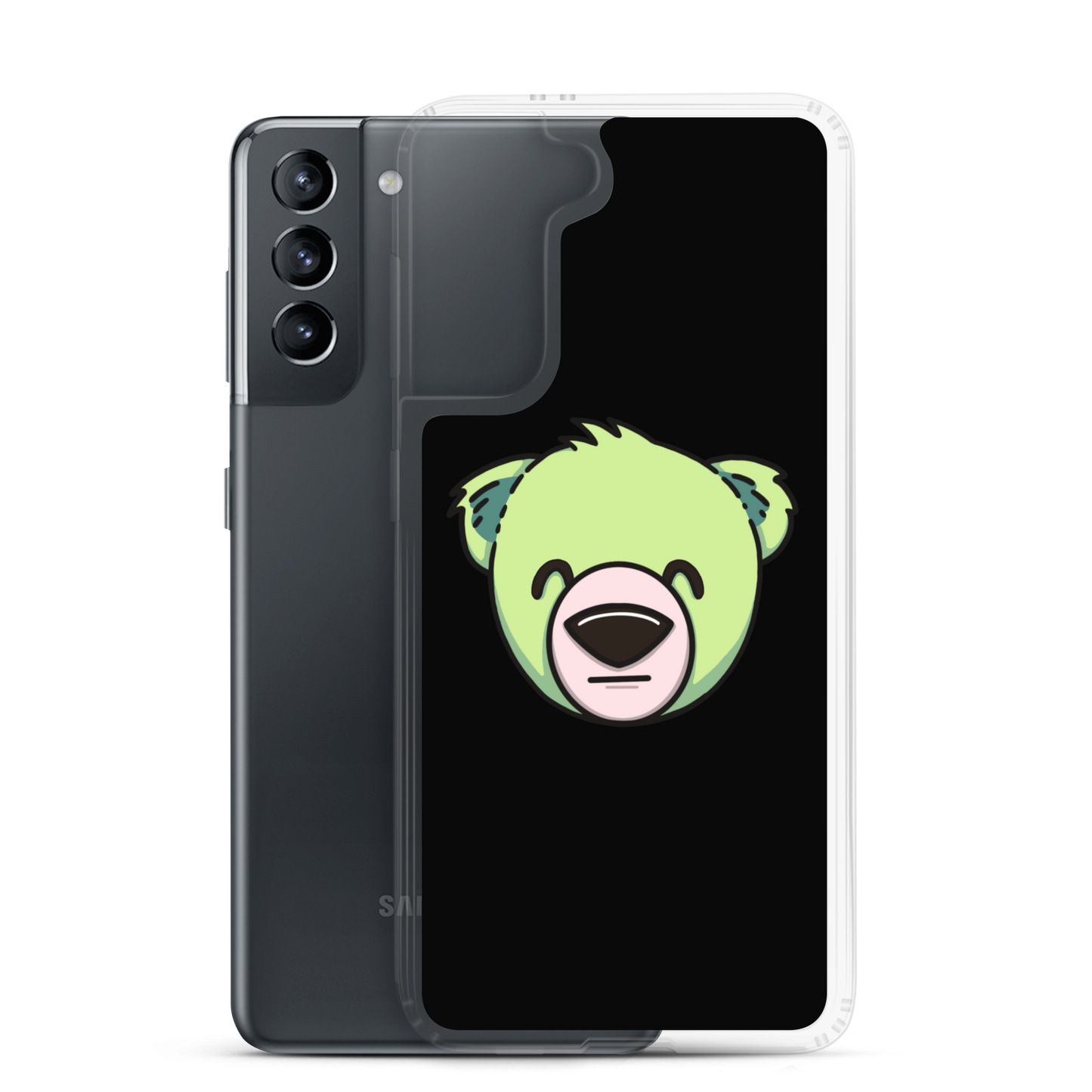 WeBearish Samsung® Phone Case (Black/Green)
