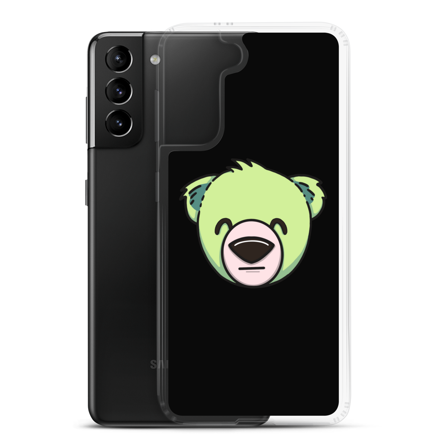 WeBearish Samsung® Phone Case (Black/Green)