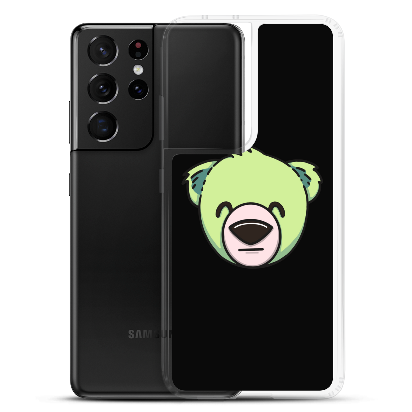 WeBearish Samsung® Phone Case (Black/Green)