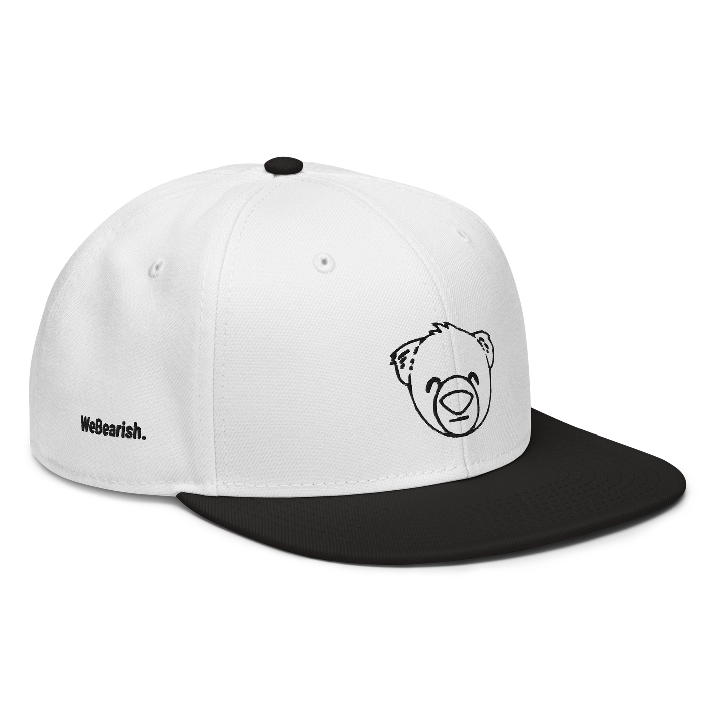 WeBearish Outline Snapback Cap (Green/Black)