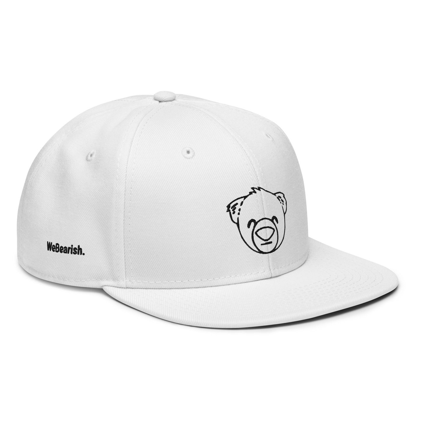 WeBearish Outline Snapback Cap (Green/Black)