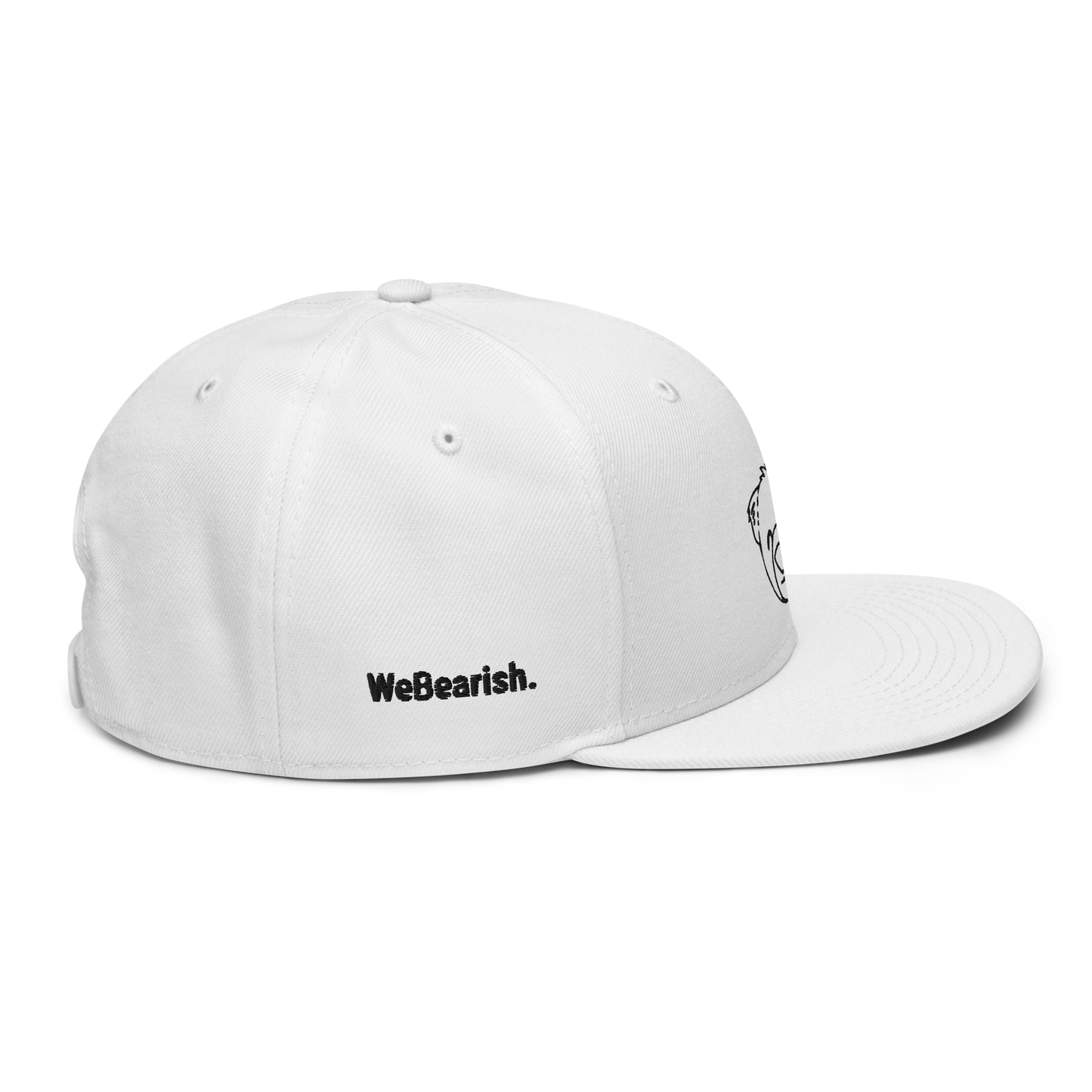 WeBearish Outline Snapback Cap (Green/Black)