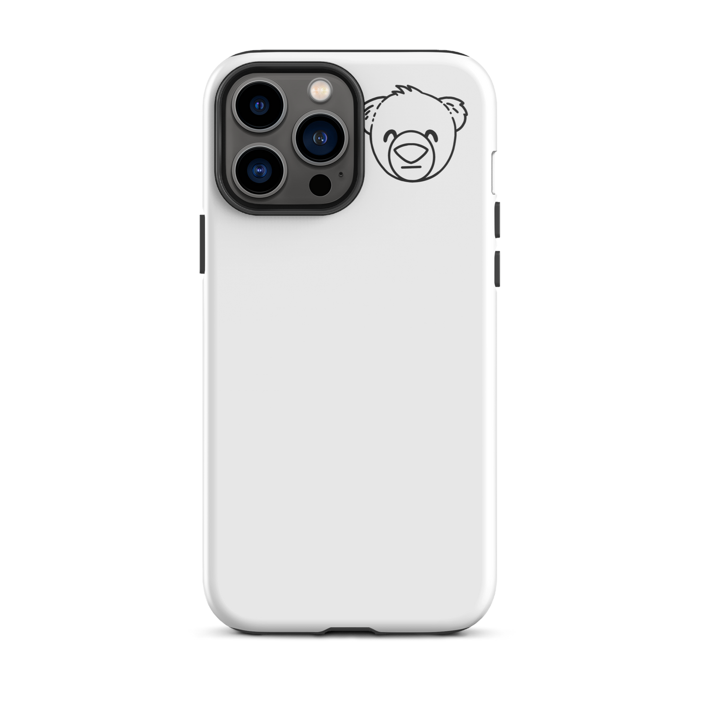 WeBearish iPhone Case (White/Black)