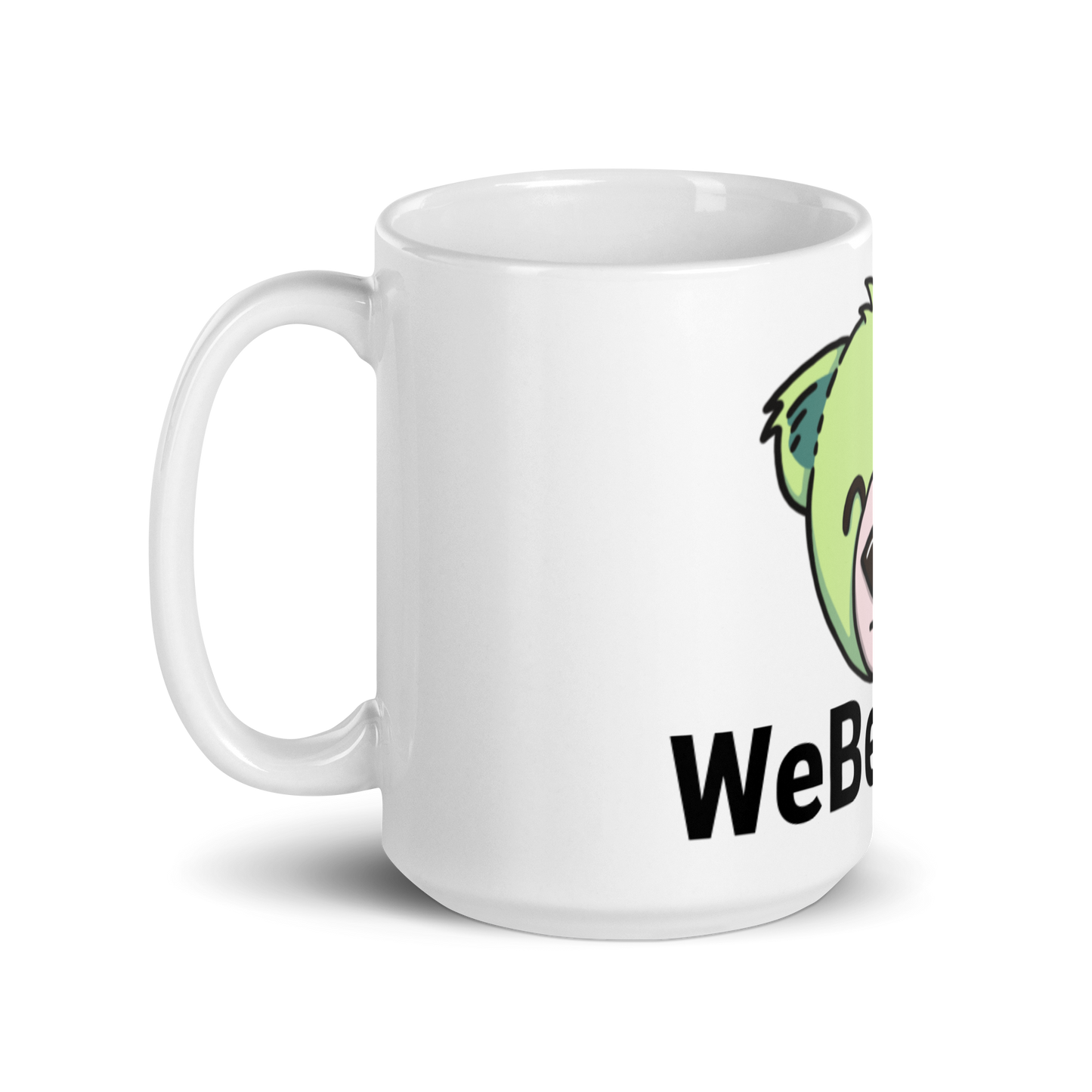 WeBearish Logo Coffee Mug (White/Green)
