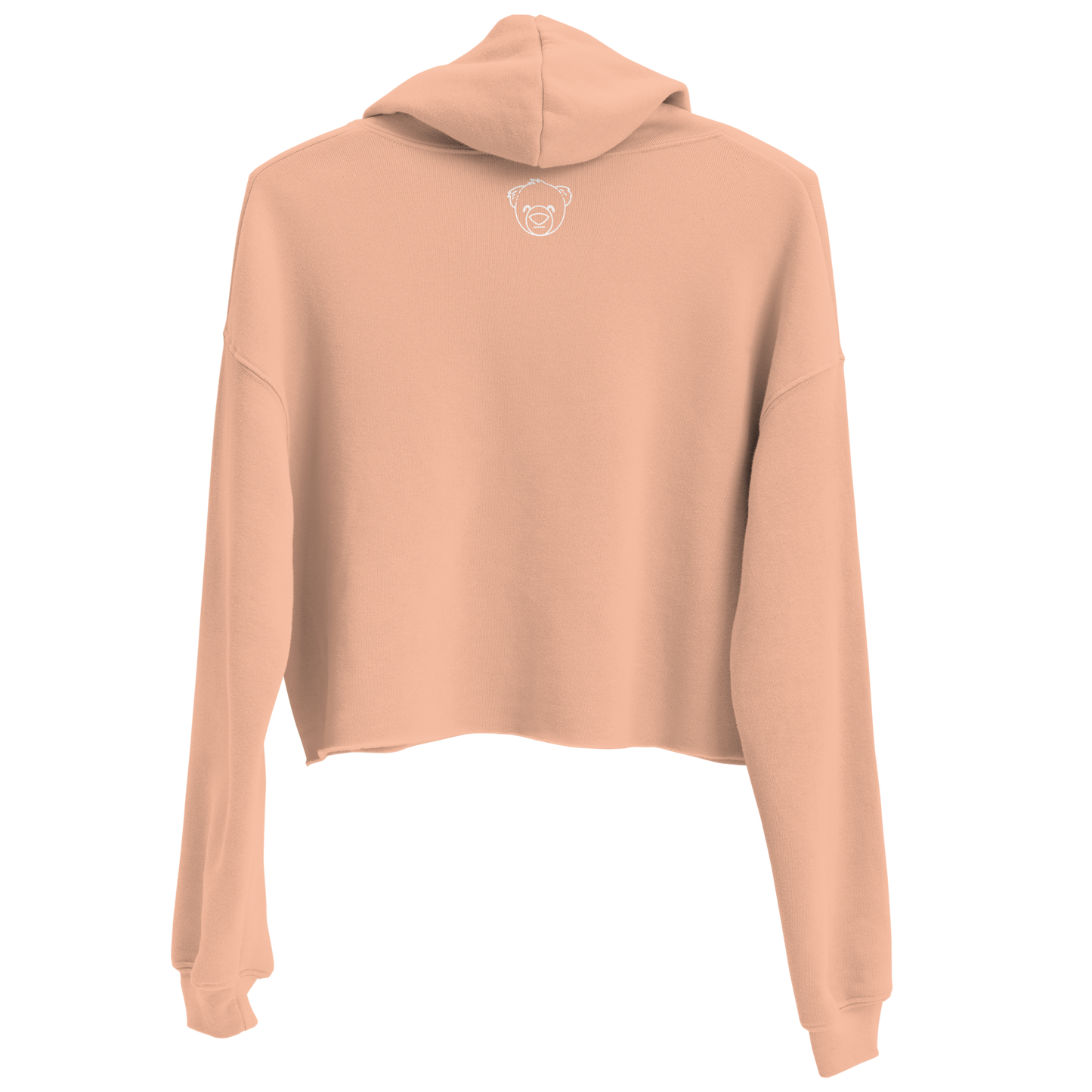 Women's Cropped Hoodie (Peach/White) - WeBearish Acceptance
